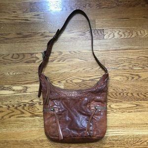 Vintage Frye and co purse with key chain.